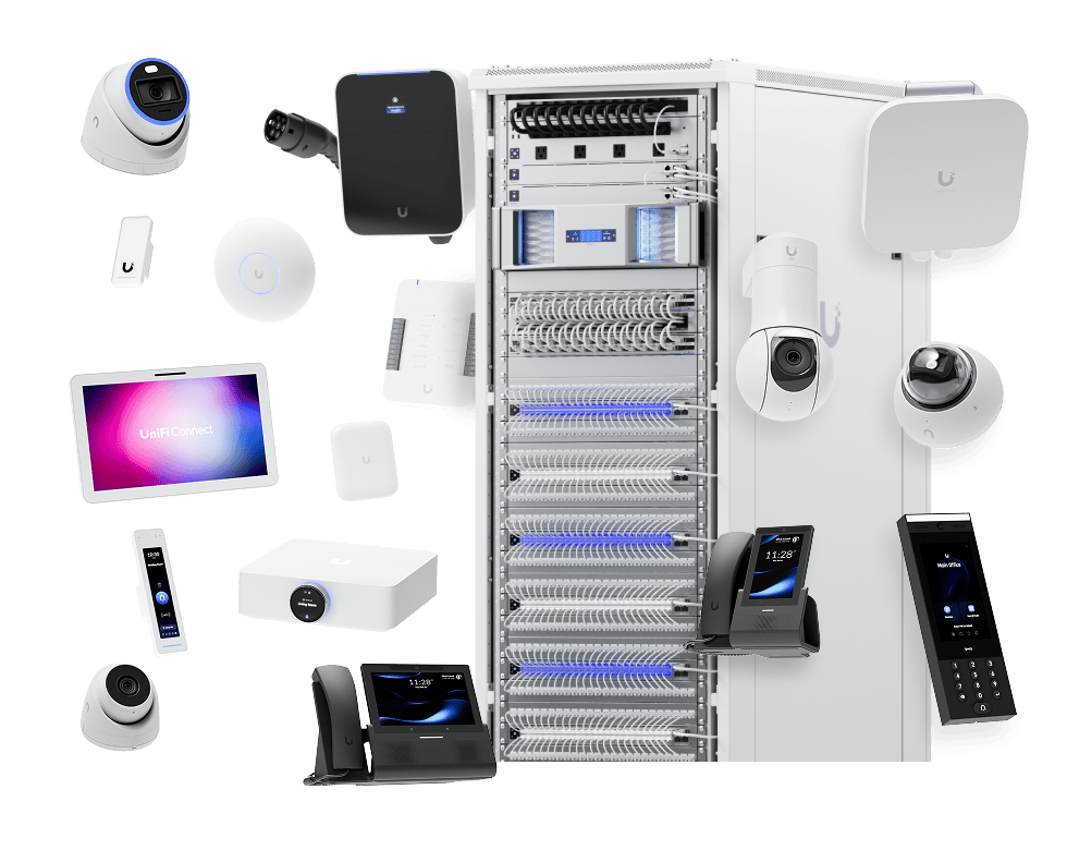 UniFi 硬體產品線情境圖